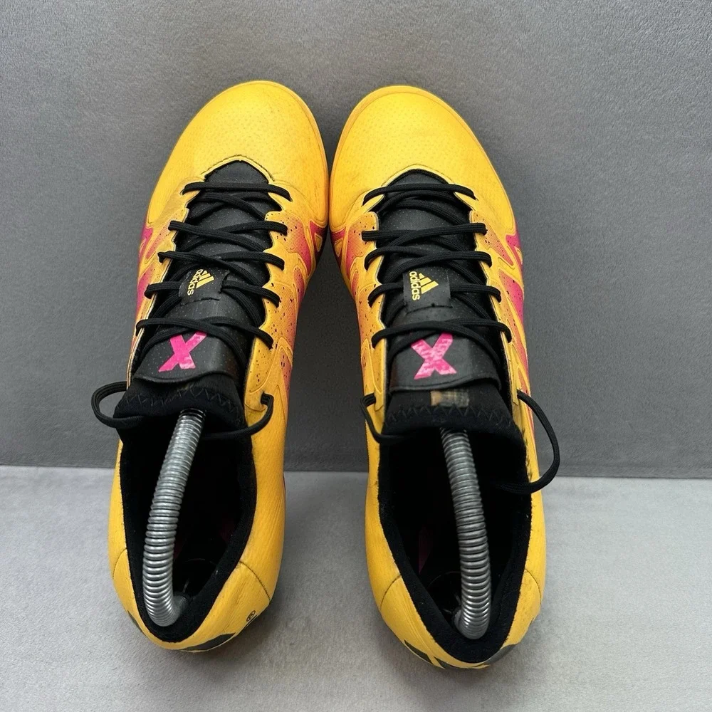 adidas X 15.1 SG Mens Size 8 Soccer Cleats Solar Gold / Core Black Soft Ground